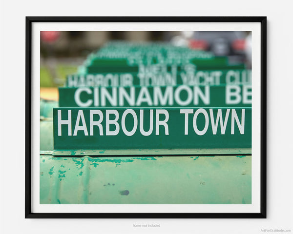 Harbour Town Mailbox Sign
