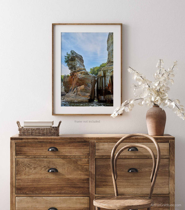 Kissing Rock, Pictured Rocks Michigan Fine Art Photography Print