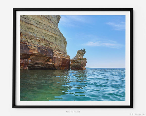 Kissing Rock, Pictured Rocks Michigan Fine Art Photography Print