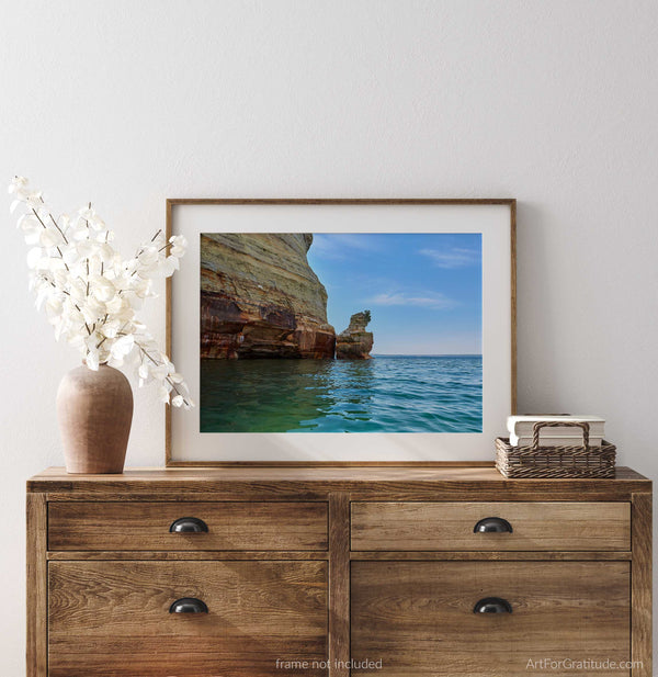 Kissing Rock, Pictured Rocks Michigan Fine Art Photography Print