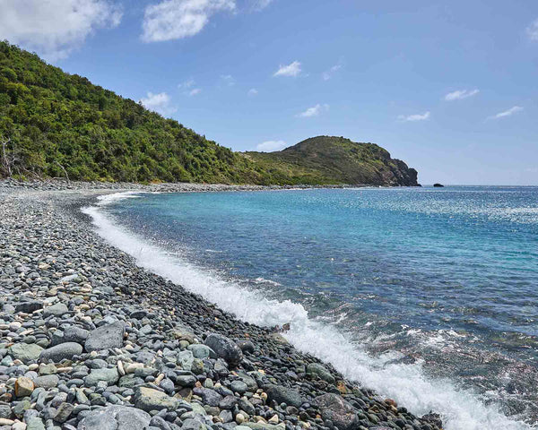Blue Cobblestone Beach, St. John USVI