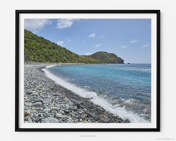 Blue Cobblestone Beach, St. John USVI