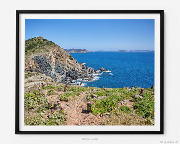 Ram Head Peak On Ram's Head Trail, St. John USVI Fine Art Photography Print