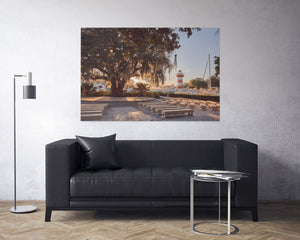 A canvas print of Liberty Oak At Harbor Town, Hilton Head Island Canvas Print