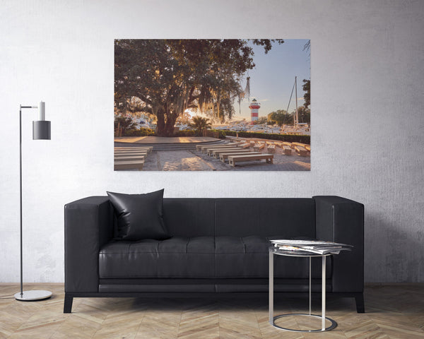 A canvas print of Liberty Oak At Harbor Town, Hilton Head Island Canvas Print