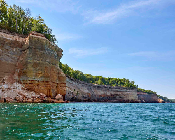 Sandstone Cliffs, Pictured Rocks Michigan Fine Art Photography Print