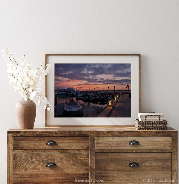 Harbour Town Boat Dock at Sunset