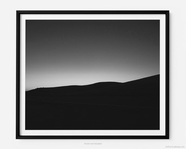 Sunset Gradient, Yosemite Black & White Fine Art Photography Print