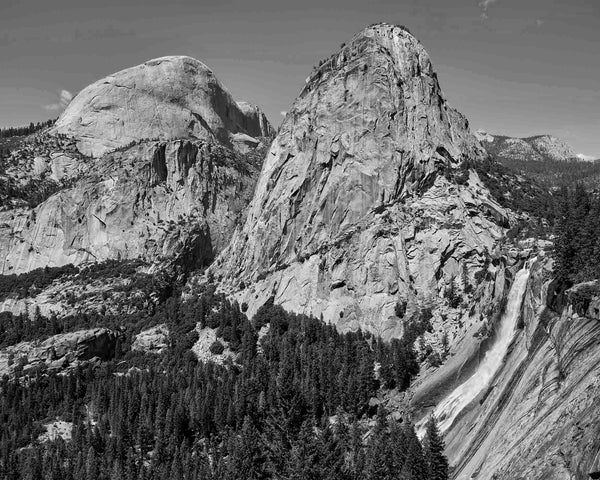 Nevada Falls, Yosemite Black And White Fine Art Photography Print