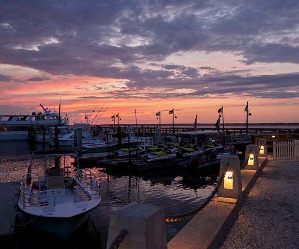 Harbour Town Boat Dock at Sunset