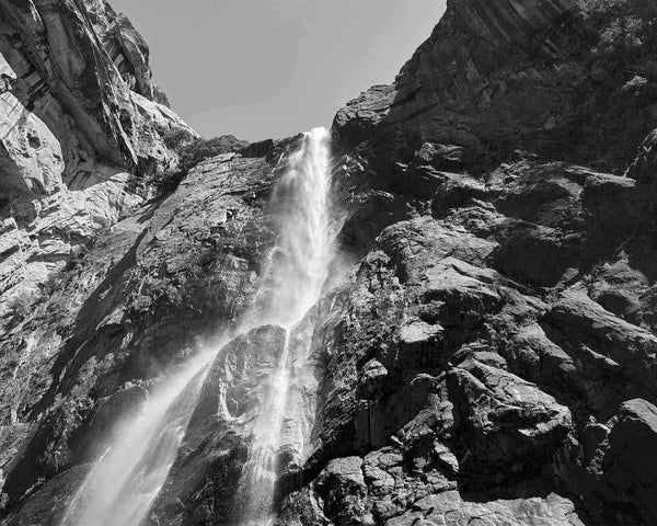 Lower Yosemite Falls, Yosemite Black And White Fine Art Photography Print
