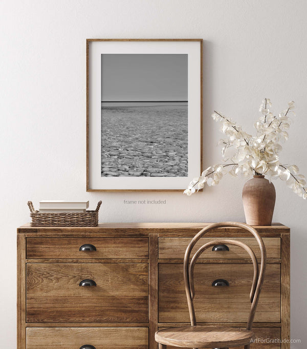 Schoolhouse Beach, Door County Black And White Fine Art Photography Print