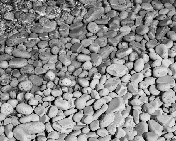 Schoolhouse Beach, Door County Wisconsin Black And White Fine Art Photography Print