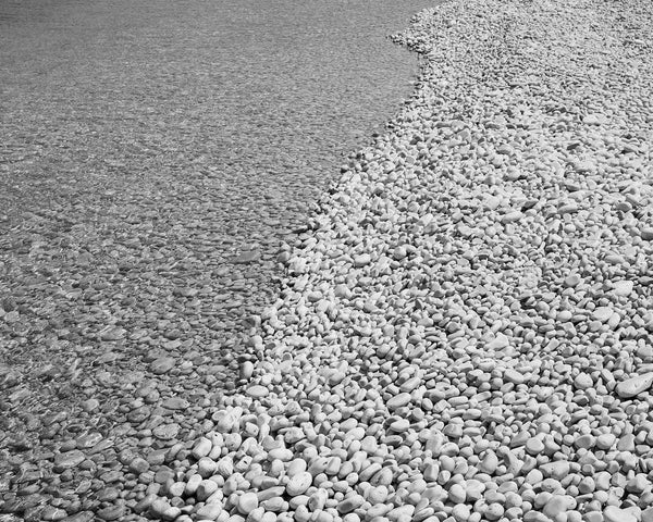 Schoolhouse Beach, Door County Wisconsin Black & White Fine Art Photography Print