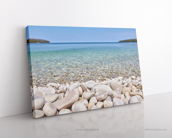 Schoolhouse Beach, Door County Wisconsin Fine Art Canvas Print