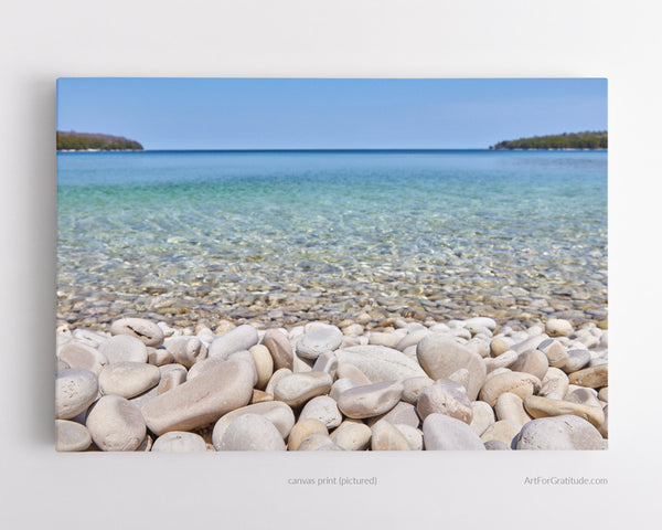 Schoolhouse Beach, Door County Wisconsin Fine Art Canvas Print