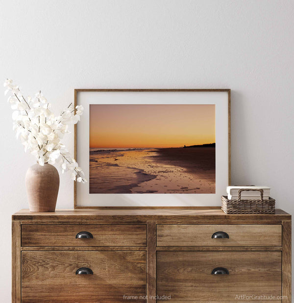 Calm Ocean Sunset at Palmetto Dunes