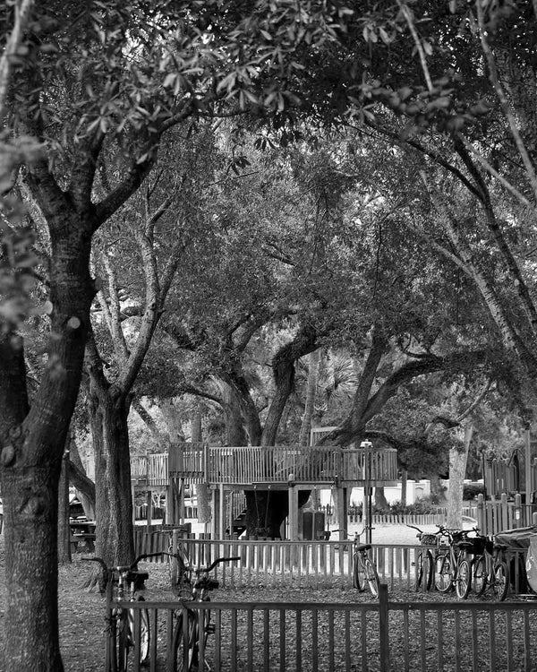 Harbour Town Playground At Sea Pines, Hilton Head Island Black And White Fine Art Photography Print