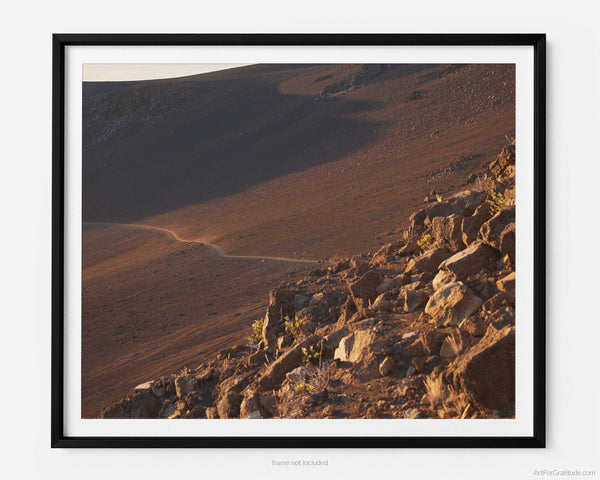 Sliding Sands Trail At Sunrise, Haleakalā National Park Fine Art Photography Print, In Maui Hawaii, Keonehe‘ehe‘e Hike