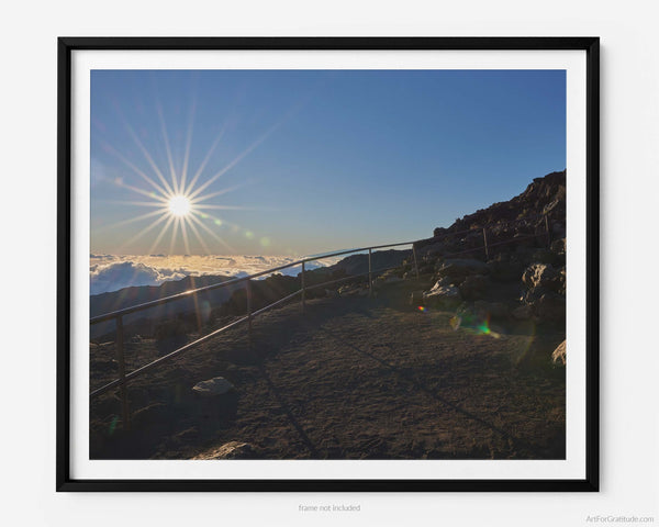 Haleakalā Summit At Sunrise Near Vistor Center, Haleakalā National Park Fine Art Photography Print, In Maui Hawaii