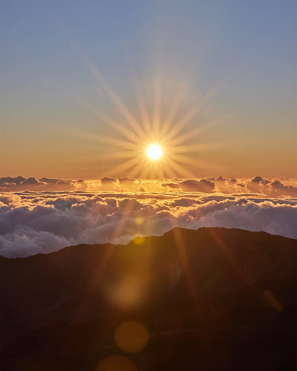 Haleakalā Summit At Sunrise, Haleakalā National Park Fine Art Photography Print, In Maui Hawaii, Pā Kaʻoao Trail Overlook