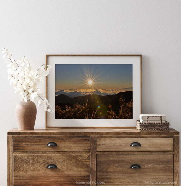 Haleakalā Summit At Sunrise, Haleakalā National Park Fine Art Photography Print, In Maui Hawaii