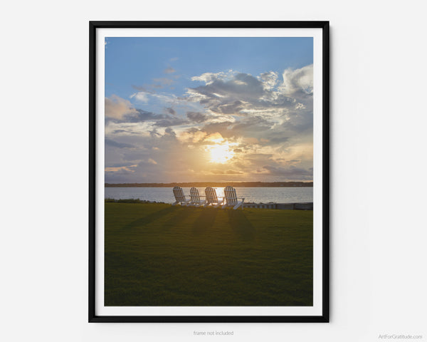 Harbor Town Golf Course 18th Hole At Sunset, Hilton Head Island Fine Art Photography Print