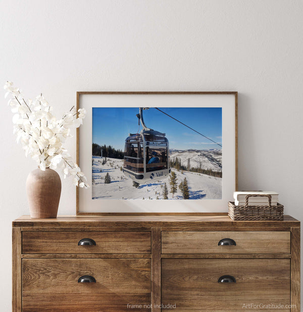 Eagle Bahn Gondola Car, Vail Colorado Fine Art Photography Print