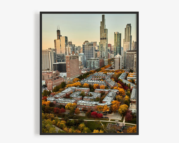 South Loop In Fall, Chicago Illinois Fine Art Photography Print