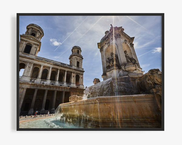The Fontaine Saint-Sulpice Fountain, Paris Fine Art Photography Print