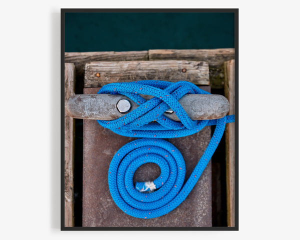 Cleat Hitch Sailing Knot, Chicago Illinois Fine Art Photography Print