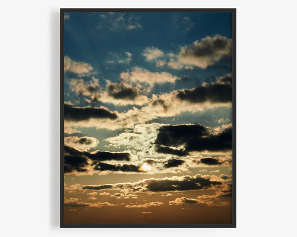 Stunning Sky Sunset, Chicago Illinois Fine Art Photography Print