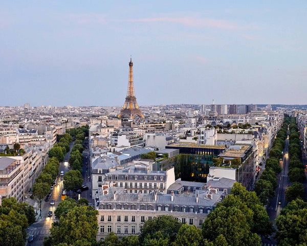 Paris City View with Eiffel Tower, Paris France Photography Print