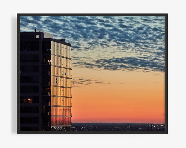 South Loop Sunset Looking South, Chicago Illinois Fine Art Photography Print
