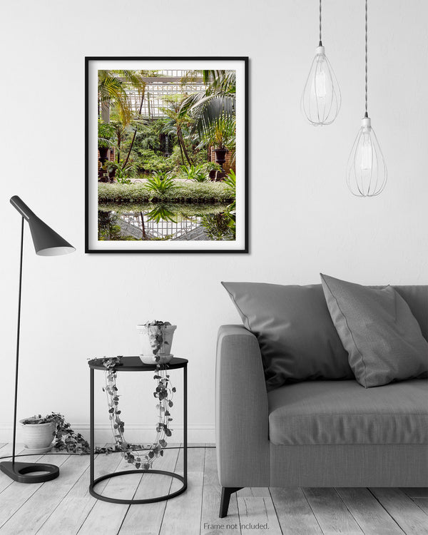 Garfield Park Conservatory Waterfall, Chicago Illinois Photography Print