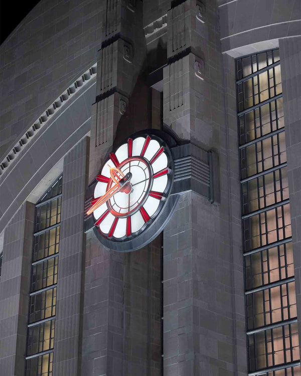 Museum Center Clock At Union Terminal, Cincinnati Ohio Fine Art Photography Print