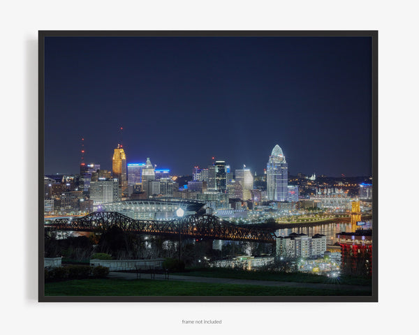 Cincinnati Skyline, Cincinnati Ohio Fine Art Photography Print