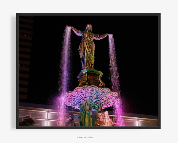 Fountain Square At Night, Cincinnati Ohio Fine Art Photography Print