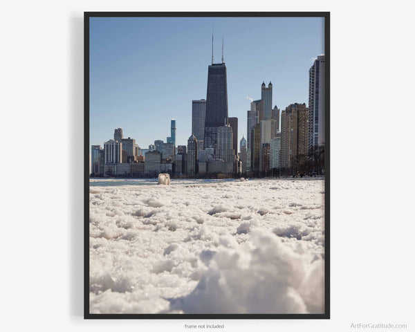 Gold Coast And Lake Michigan In Winter, Chicago Illinois Fine Art Photography Print