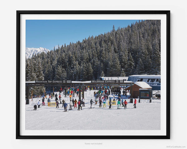 Mountain Top Express And Wildwood Express Lift, Vail Colorado Fine Art Photography Print