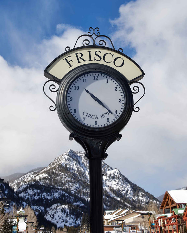 Main Street Clock, Frisco Colorado Fine Art Photography Print
