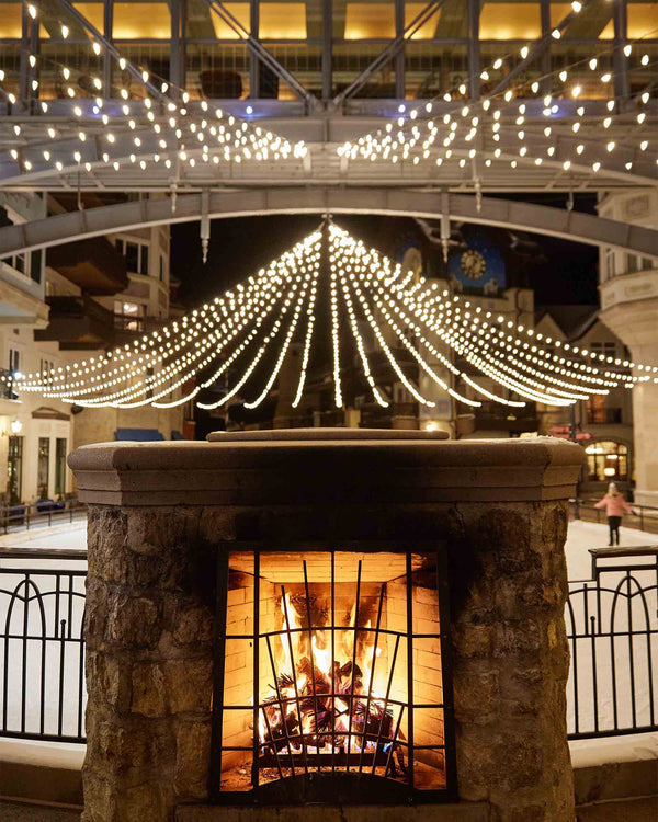 Vail Square Fireplace in Lionshead Village, Vail Colorado Fine Art Photography Print