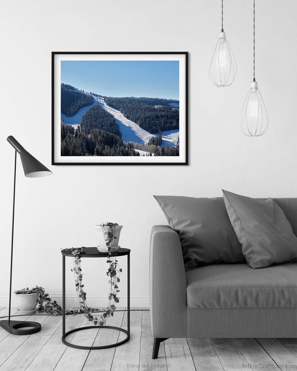 Game Creek Ski Runs, Vail Colorado Fine Art Photography Print