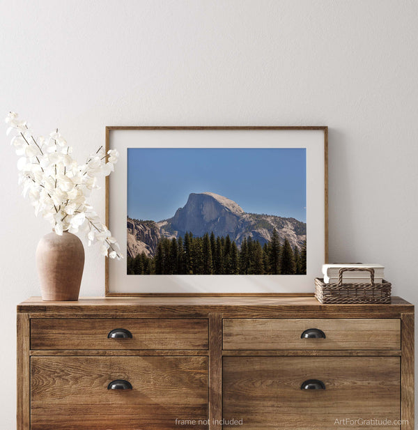 Half Dome Over Pines, Yosemite Fine Art Photography Print