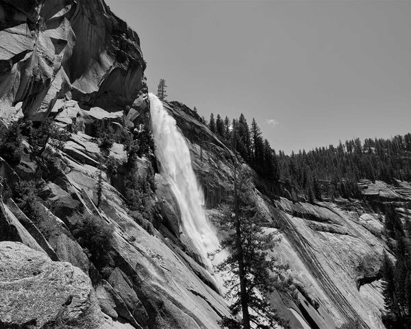 Nevada Fall On The Mist Trail, Yosemite Black & White Fine Art Photography Print