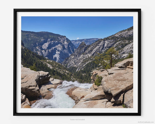 Top Of Nevada Fall On Mist Trail, Yosemite Fine Art Photography Print