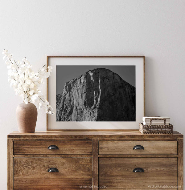 El Capitan, Yosemite Black And White Fine Art Photography Print