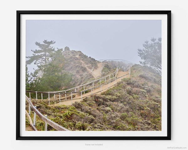 Muir Beach Overlook Trail, Marin County California Fine Art Photography Print