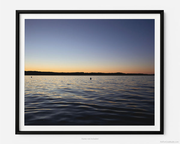Torch Lake At Sunset, Torch Lake Michigan Fine Art Photography Print