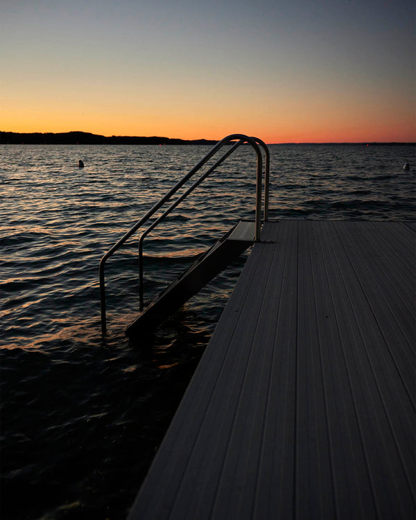 Torch Lake Boat Dock Ladder, Torch Lake Michigan Fine Art Photography Print
